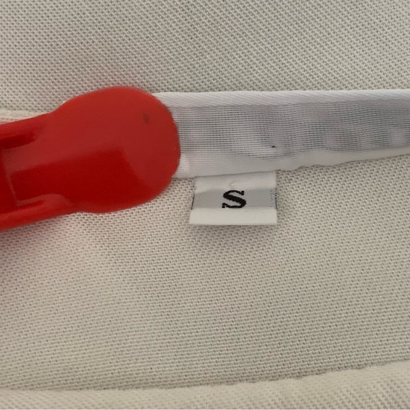 Bryn Walker White 3/4 Sleeve Lagenlook Tunic Top Relaxed Fit Asymmetrical Hem - Picture 8 of 11